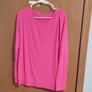ZYIA Vibrant Pink Long Sleeve Blouse